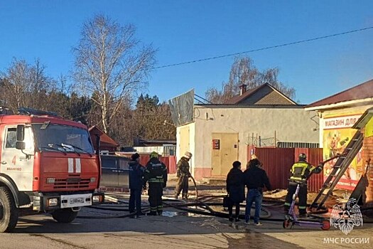 Мужчина погиб на пожаре в продуктовом магазине в российском городе