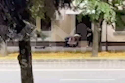 В Нальчике на видео попала поимка мужчины, изрезавшего сотрудника ДПС ножом