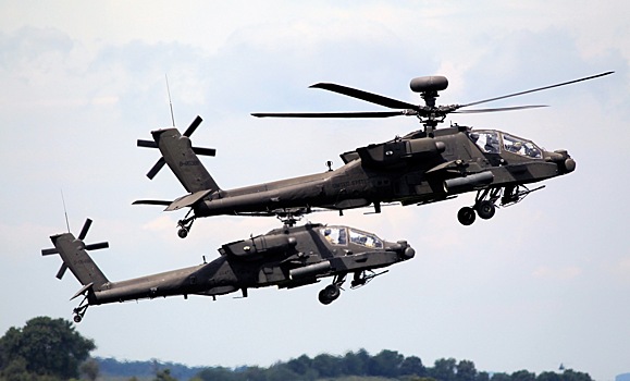 Трое военных погибли при крушении вертолетов Apache на Аляске