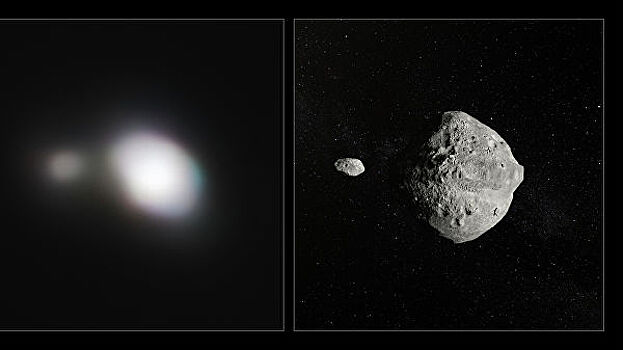 Двойной астероид рассмотрели в деталях