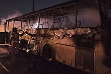 В Удмуртии сгорел рейсовый автобус, есть пострадавшие