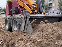 Новые тротуары на проспекте Металлургов в Волгограде готовы на 80%