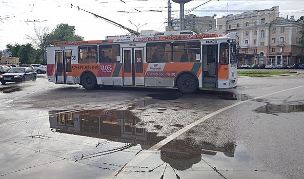 В Воронеже на 19 дней изменят схему движения двух троллейбусных маршрутов