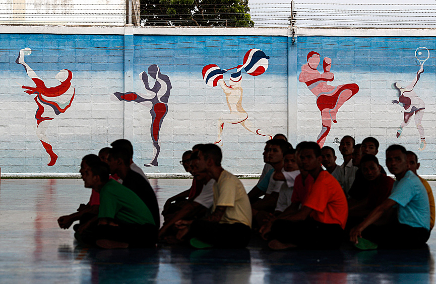 Спортивные мероприятия в тайской тюрьме