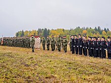Жители Клина прошлись «Маршем кремлевских курсантов»