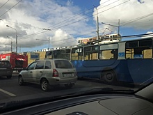 Утром в Брагино полыхал троллейбус: внутри были пассажиры