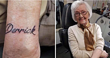 Британка впервые сделала татуировку в 82 года