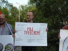 После эко-акции в Саратове полиция по неизвестным причинам задержала сторонника Навального