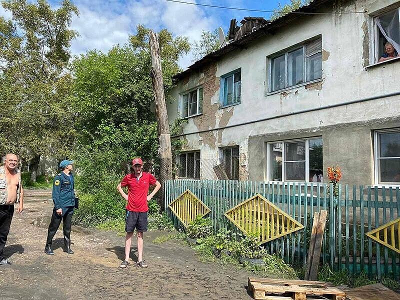 В Чите начали обход пострадавших из-за наводнения
