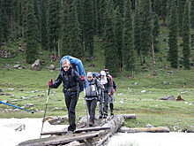 Тянь-Шань покорили юные туристы из Богородского