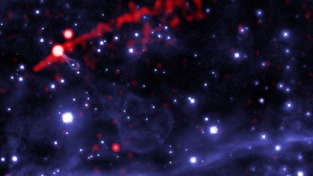 Видео: космические телескопы сняли «пламя», вырывающееся из туманности Гитара