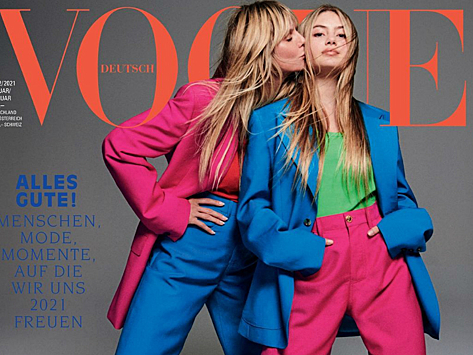 От Хайди Клум с дочерью до plus-size-«модели года»: лучшие обложки января