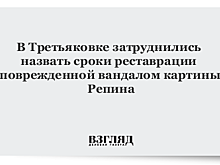 Третьяковка: картина, на которую напал вандал, «хронически больна»