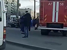 Видео с места наезда автомобиля на пешеходов в Петербурге появилось в Сети