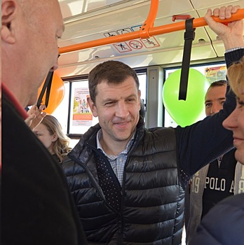 Разумовский протестировал продленный до Кошелева маршрут