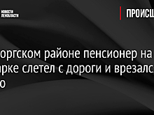 В Выборгском районе пенсионер на иномарке слетел с дороги и врезался в дерево