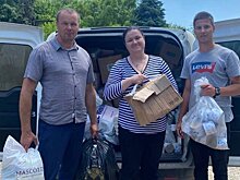 Организация «За трезвый Крым» и Федерация хоккея Крыма привезли гуманитарную помощь пострадавшим от наводнения после разрушения Каховской ГЭС