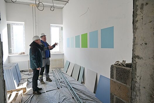 В новом корпусе тубдиспансера в Ижевске проводят отделочные работы