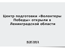 Центр подготовки «Волонтеры Победы» открыли в Ленинградской области