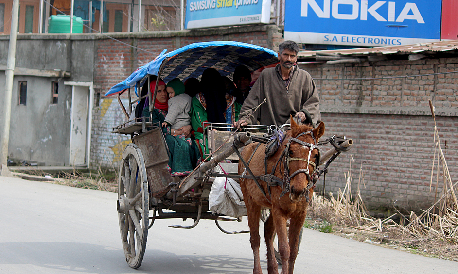 Танга. Этот колесный транспорт, приводимый в движение с помощью живой лошадиной силы, можно все еще встретить в Пакистане, Индии и Бангладеш