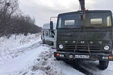 Семь пассажиров врезавшейся в КамАЗ омской маршрутки госпитализированы