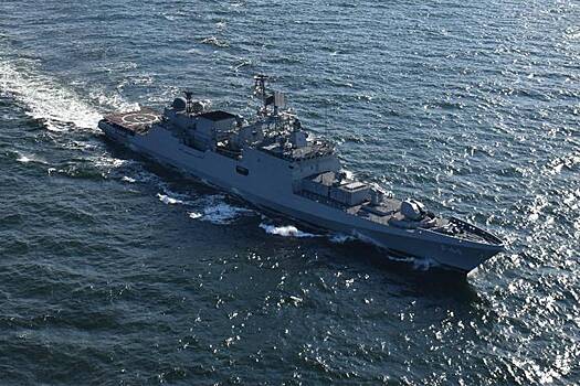 Новейший малый ракетный корабль «Наро-Фоминск» провел тренировку по нанесению удара крылатыми ракетами морского базирования «Калибр»