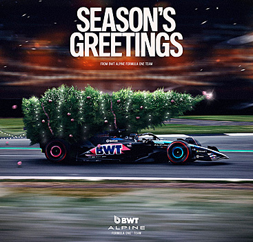 Рождественская открытка от Alpine F1