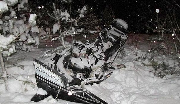 В Карелии травмирован пьяный водитель снегохода