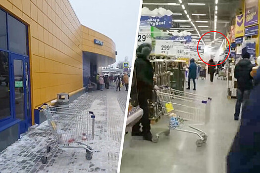 В Томске второй раз за неделю загорелся магазин сети "Лента"