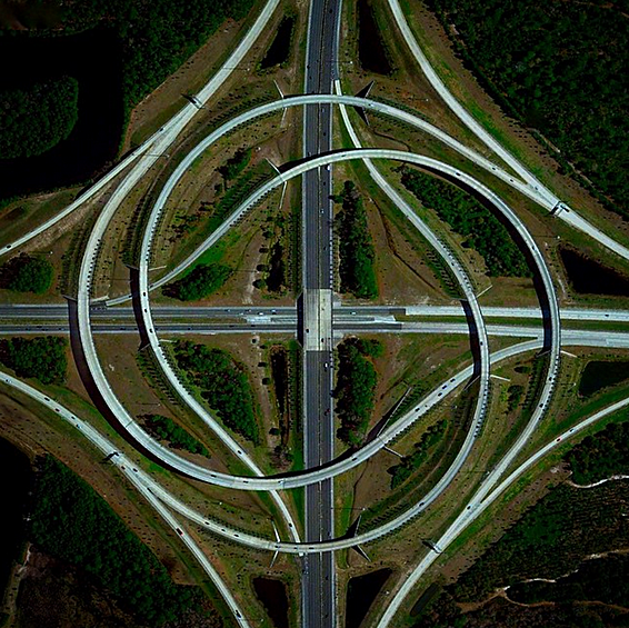 Развязка у города Джэксонвилл, Флорида.