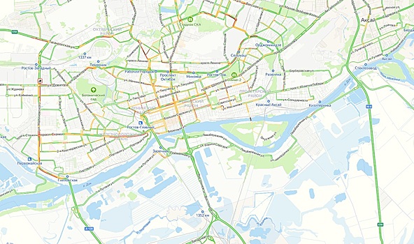 Лучше, чем вчера: в Ростове на проспекте Стачки образовалась пробка длиной 2,5 км