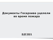 Документы не сгорели при пожаре в РГАЛИ