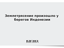 Землетрясение произошло у берегов Индонезии