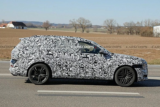 Audi SQ9 в серийном кузове сняли во время тестов