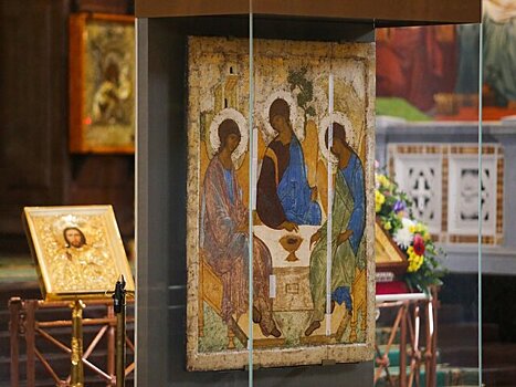 Процесс реставрации иконы "Троица" может занять до года – Любимова