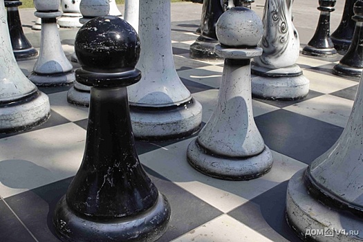 В центре Волгограда разбили доску большого «Шахматного городка»