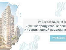 До старта IV Всероссийского форума «Лучшие продуктовые решения и тренды жилой недвижимости» ровно 2 недели!