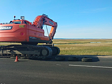 Дорогу к поселку Дровяная первой отремонтировали в рамках нацпроекта