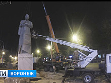 13-часовой переезд памятника Алексею Кольцову – за одну минуту