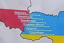 На консульстве Польши в Киеве вывесили список преступлений против Украины