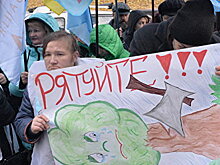 «И это окно в Европу?» В Киеве митингуют против вырубки лесов. ФОТОРЕПОРТАЖ (текст готов) (фото готово)
