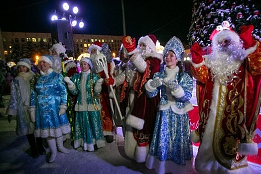 В Коломне зажгли огни на главной елке