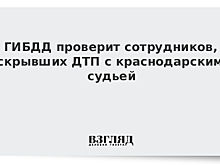 ГИБДД проверит сотрудников, скрывших ДТП с краснодарским судьей
