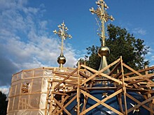 На купола тверского Спасо-Преображенского собора установили кресты