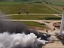 SpaceX провела первые огневые испытания центрального блока сверхтяжелой ракеты