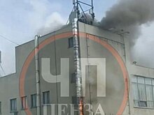 На окраине Пензы загорелся торговый центр «Тепличный»