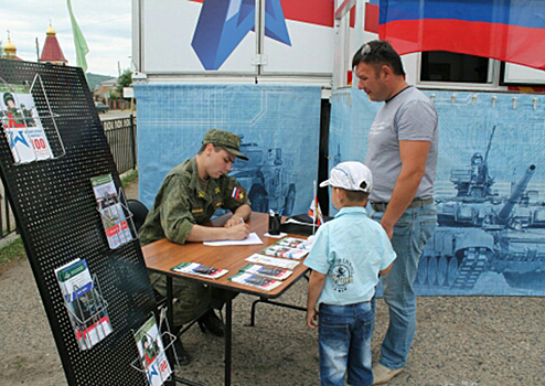 Почти 4 тысячи жителей села Улеты в Забайкалье посетили акцию ВВО «Военная служба по контракту – Твой выбор!»