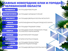 В челябинских городах возле новогодних елей появятся ледяные мультяшки и паровоз