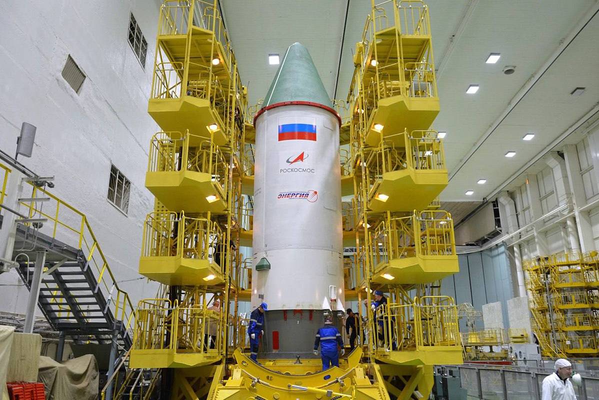 Прогресс МС-33 скрыли под обтекателем