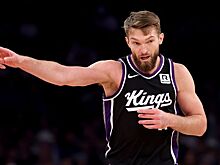 Домантас Сабонис стал автором победного броска в матче НБА «Сакраменто» — «Юта»